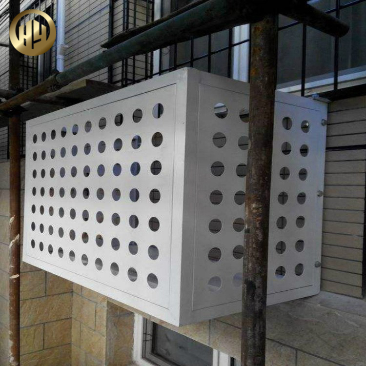 Outdoor Metal Simple Modern Style Decoration Air Conditioner Cover